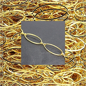 Chain-Gold plated - 5 (1 metre)